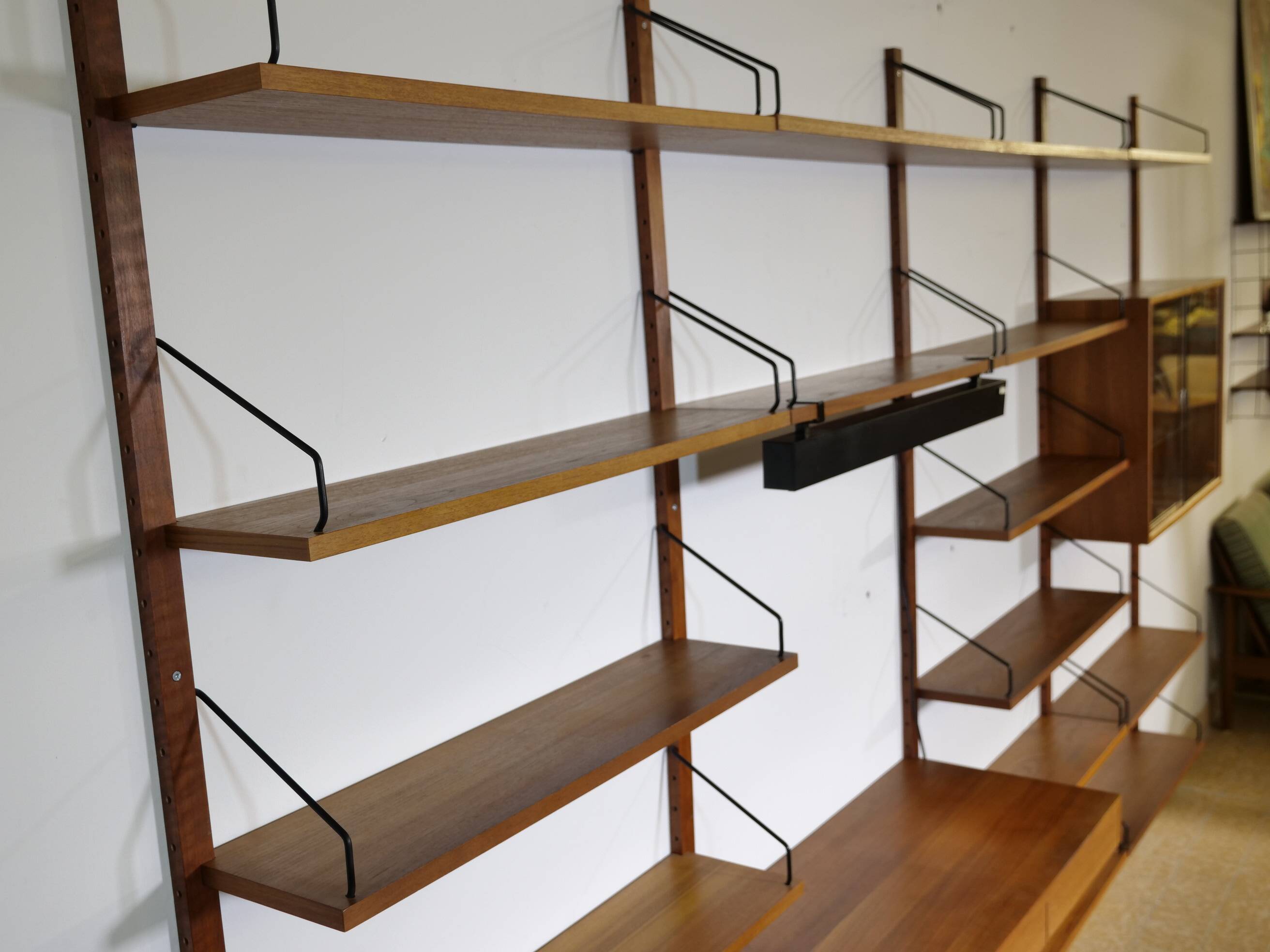 Modular Mid Century Royal Wall System in Teak by Poul Cadovius, 1960s