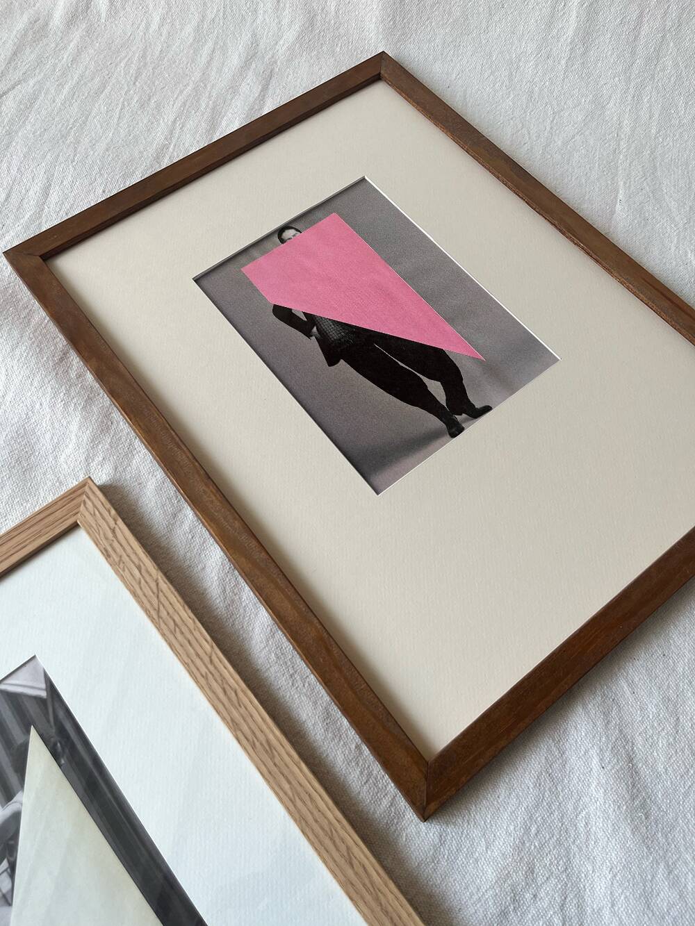 The man in pink - Original collage