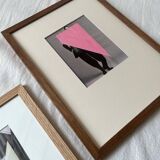 The man in pink - Original collage