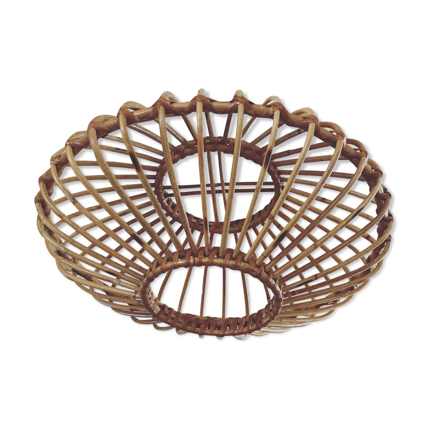 Vintage rattan pendant lamp