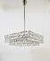 Large square chandelier by Bakalowits with diamond-shaped crystals, Austria, 1950s.