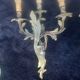 4 large bronze wall lights 3 louis xv rocaille lights