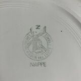 Round dish "Tablecloth" Moulin des Loups Orchies