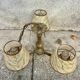 Antique Louis XV style chandelier in gilded bronze