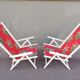 Paire de fauteuils de jardin pliables