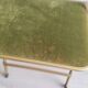 Chaise pliante ancienne velours vert