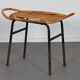 Tabouret vintage en rotin par Alan Fuchs pour Uluv, 1960