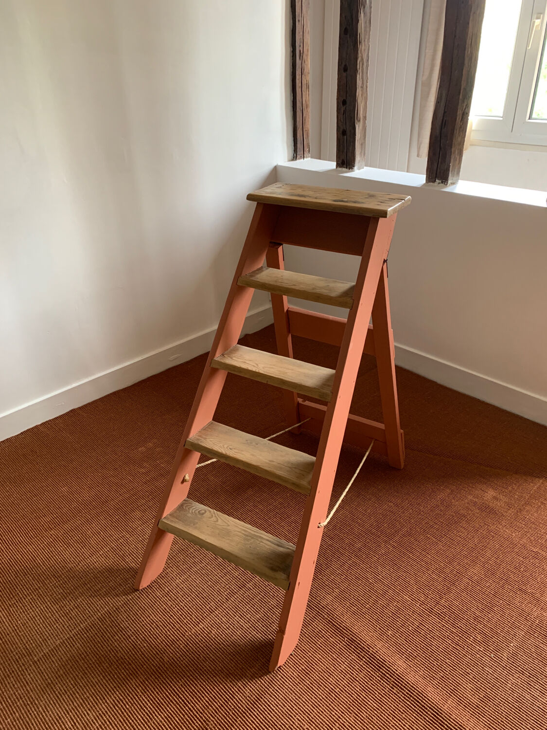 Vintage wooden stepladder