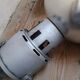 Lot de 4 suspensions industrielles XX°