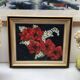 Antique painting bouquet of flowers still life oil painting