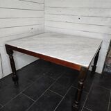 Marble dining table, 120cm × 120cm L×W