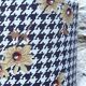 Complete vintage fabric lamp