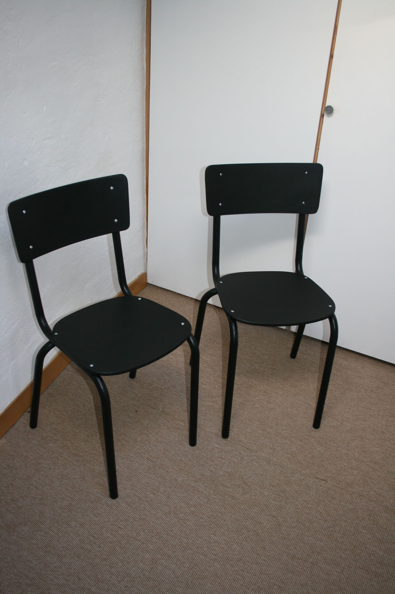 Pair of re-visited old school chairs