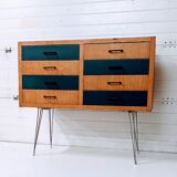 Vintage wooden chest of drawers