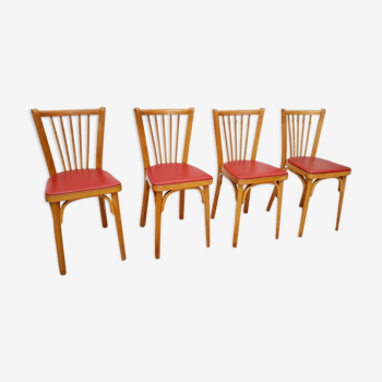 4 Chaises vintage bistrot Baumann