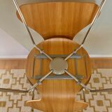 Set of three 3107 Dining Chairs by Arne Jacobsen for Fritz Hansen Denmark