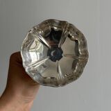 Set of 6 large antique stainless steel bowls