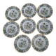 8 assiettes à dessert Sarreguemines modèle Montmorency