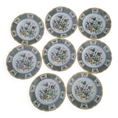 8 dessert plates Sarreguemines model Montmorency