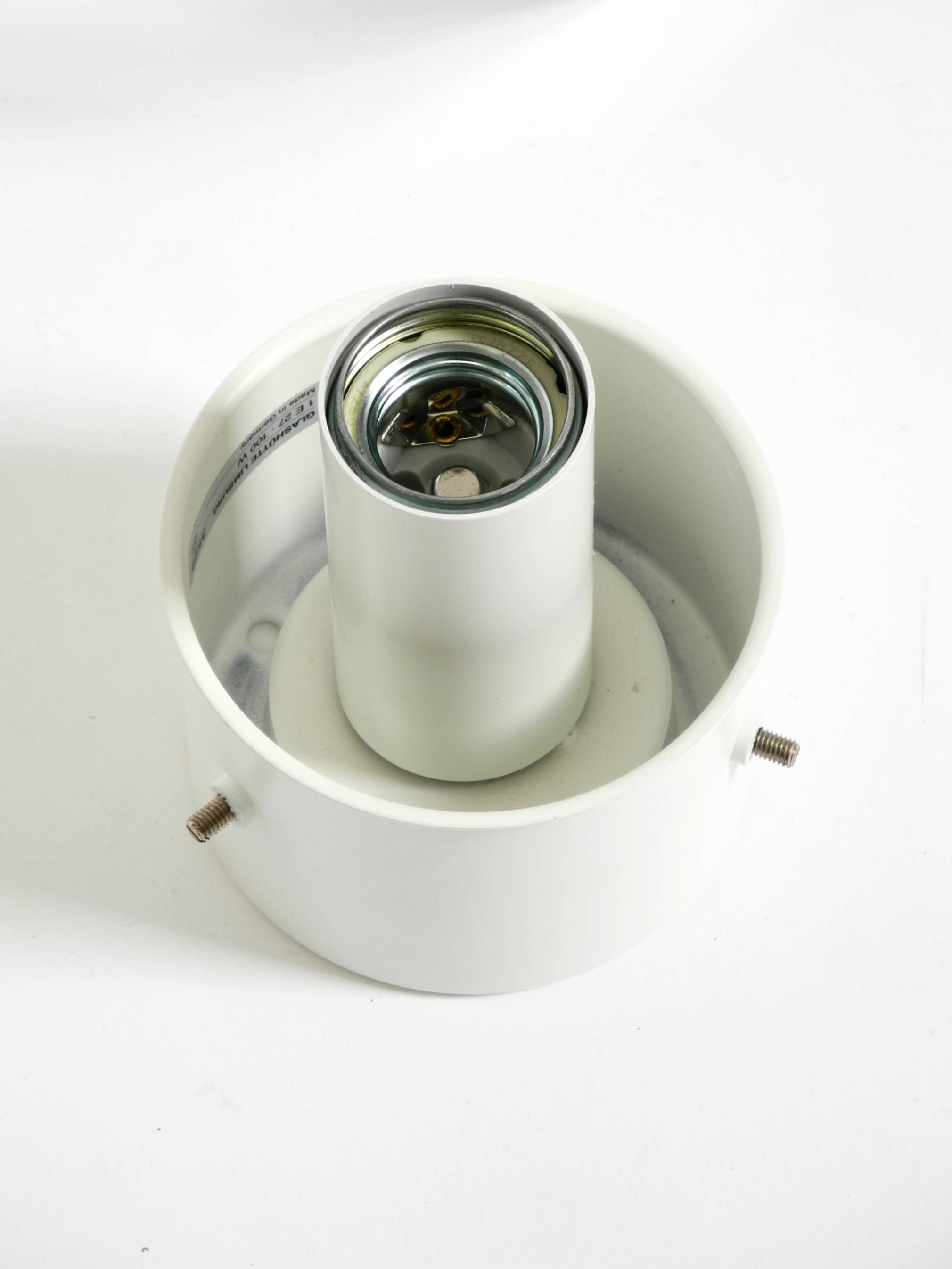 1970s Limburg glass ceiling lamp in octagon shape with its original box