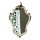 Miroir baroque vintage blanc et doré / miroir mural
