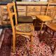 4 old bistro chairs