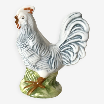 Rooster salt shaker in opaline