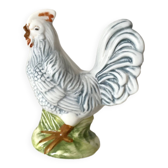 Salière coq en opaline