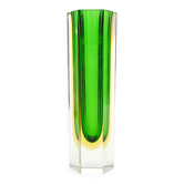 Murano Sommerso vase, mid-century modern, glass, designed by F. Poli, Italy, 1950s