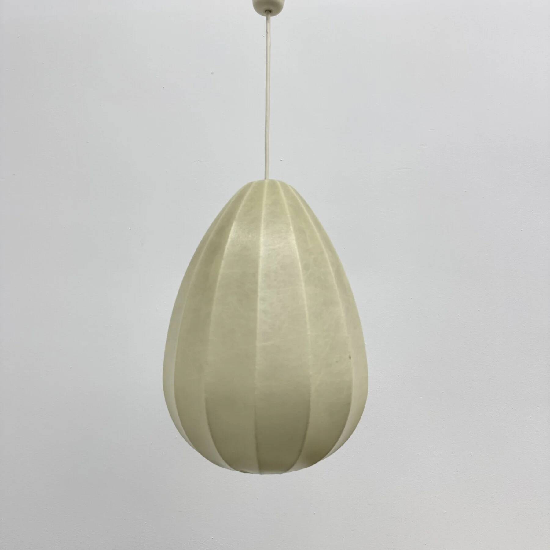 Cocoon pendant lamp by Friedel Wauer for Goldkant Leuchten in resin, Germany, 1960s