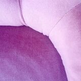 Pair of pink velvet toad chairs