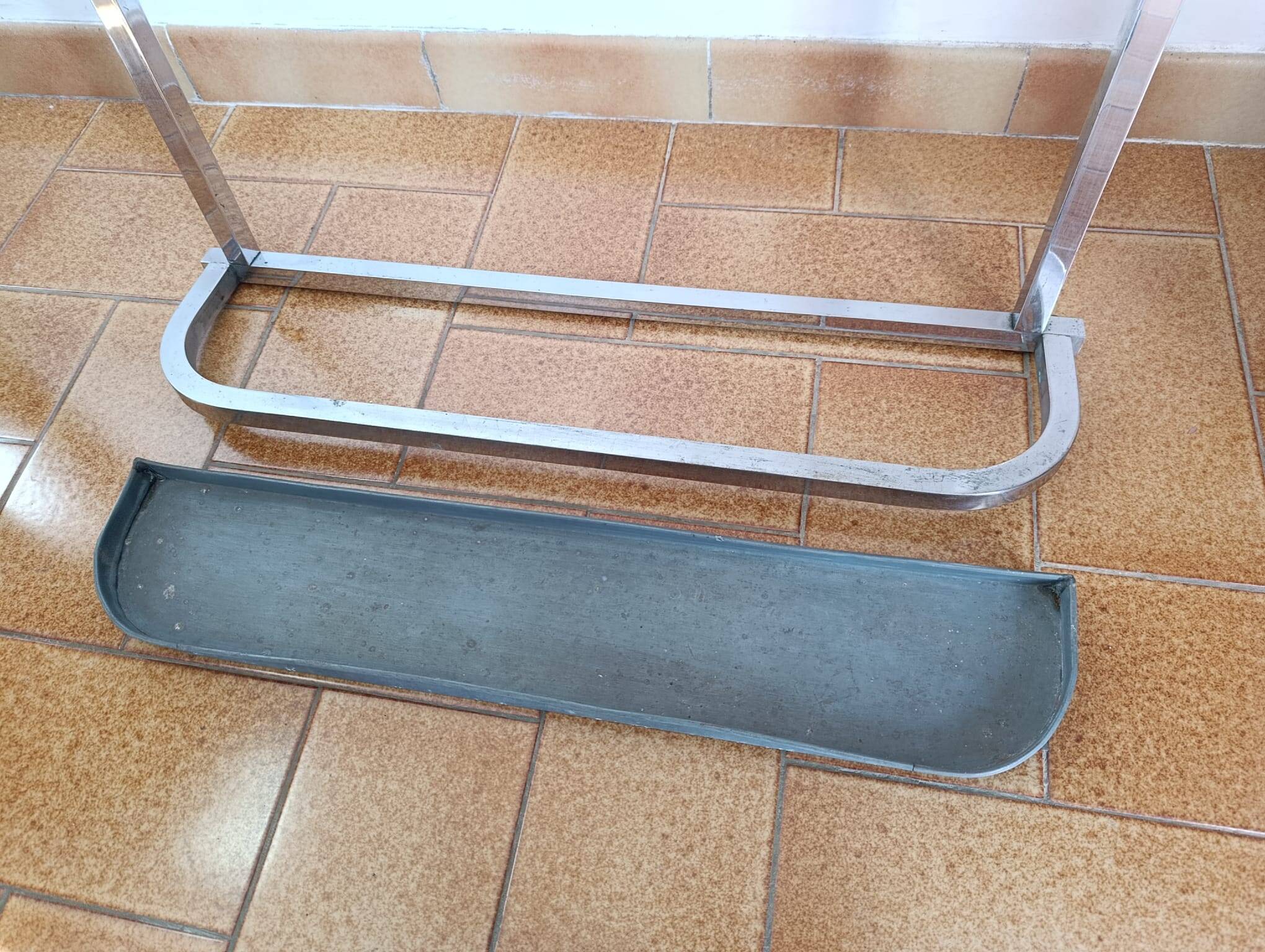 Vintage coat rack / hanger in chrome brass - Art Deco