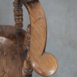 Set of two antique English highback Windsor chairs from the 18th century