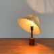 Danish modern teak table lamp from the mid-century, 1960s.