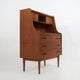 Teak secretaire by Gunnar Nielsen Tibergaard for Tibergaard, 1960s