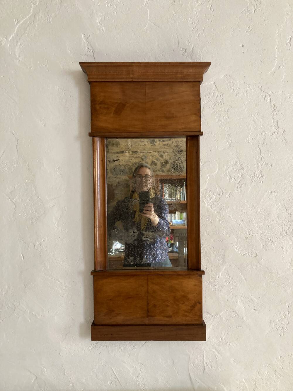 Old Biedermeier mirror, circa 1830