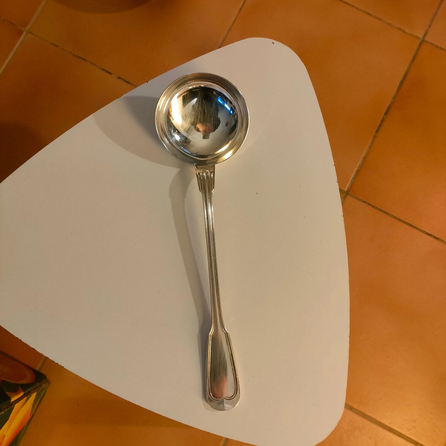 Ladle silver metal