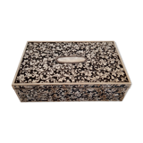 Silver metal jewelry box from the 50s