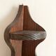Etagère d'angle murale en bois
