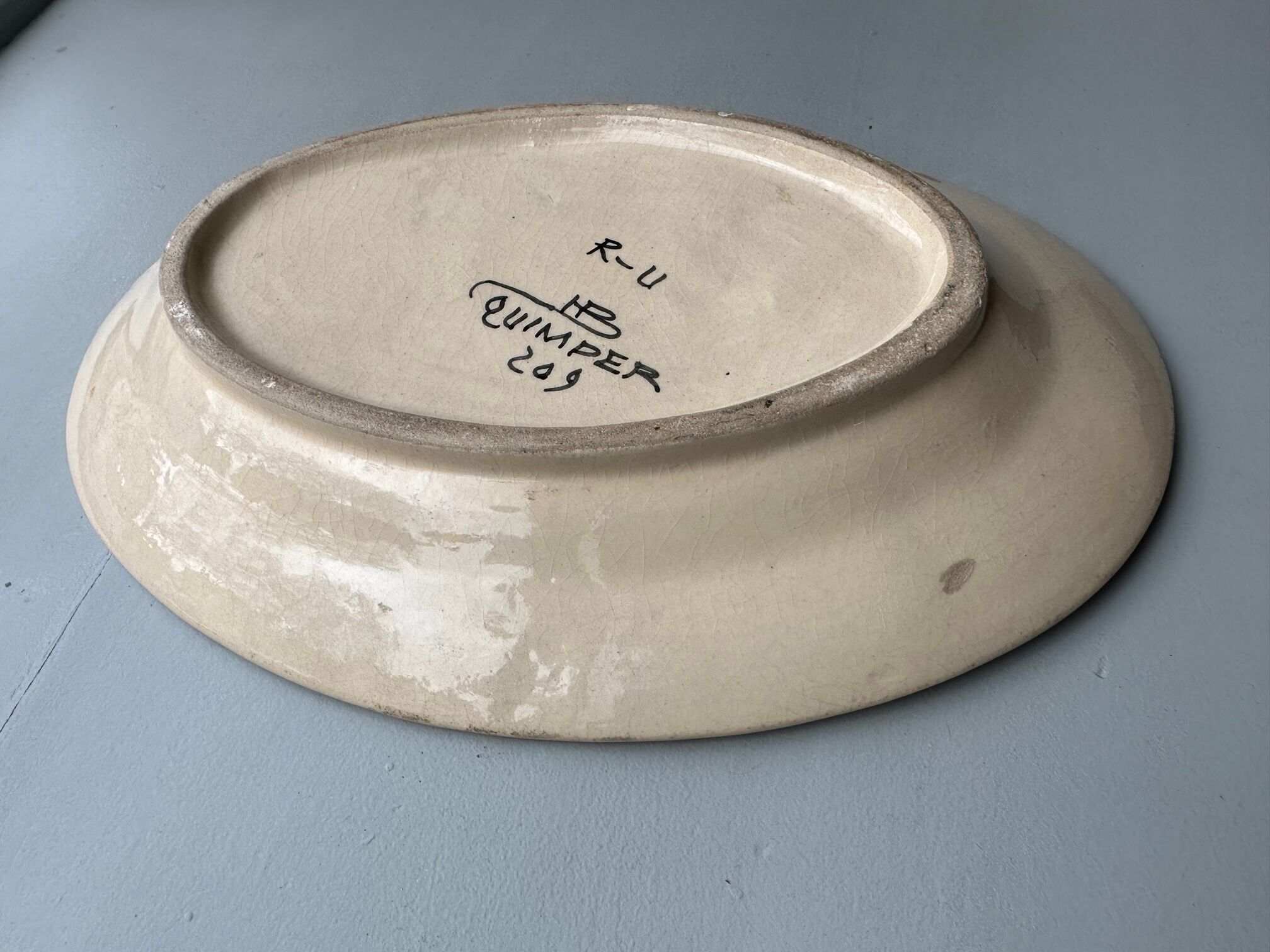 Quimper earthenware dish