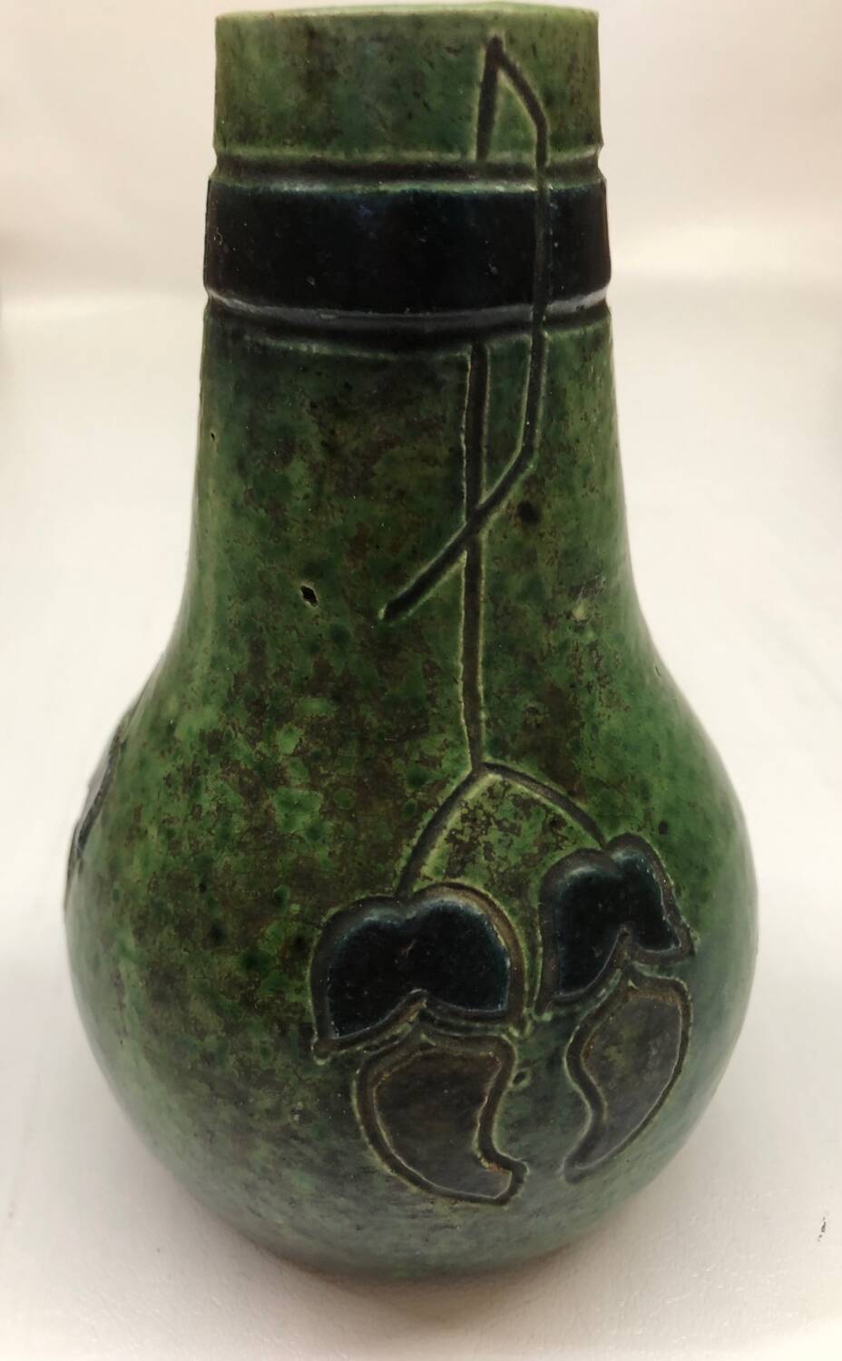 Flemish art deco stoneware soliflore vase