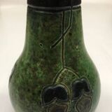 Flemish art deco stoneware soliflore vase
