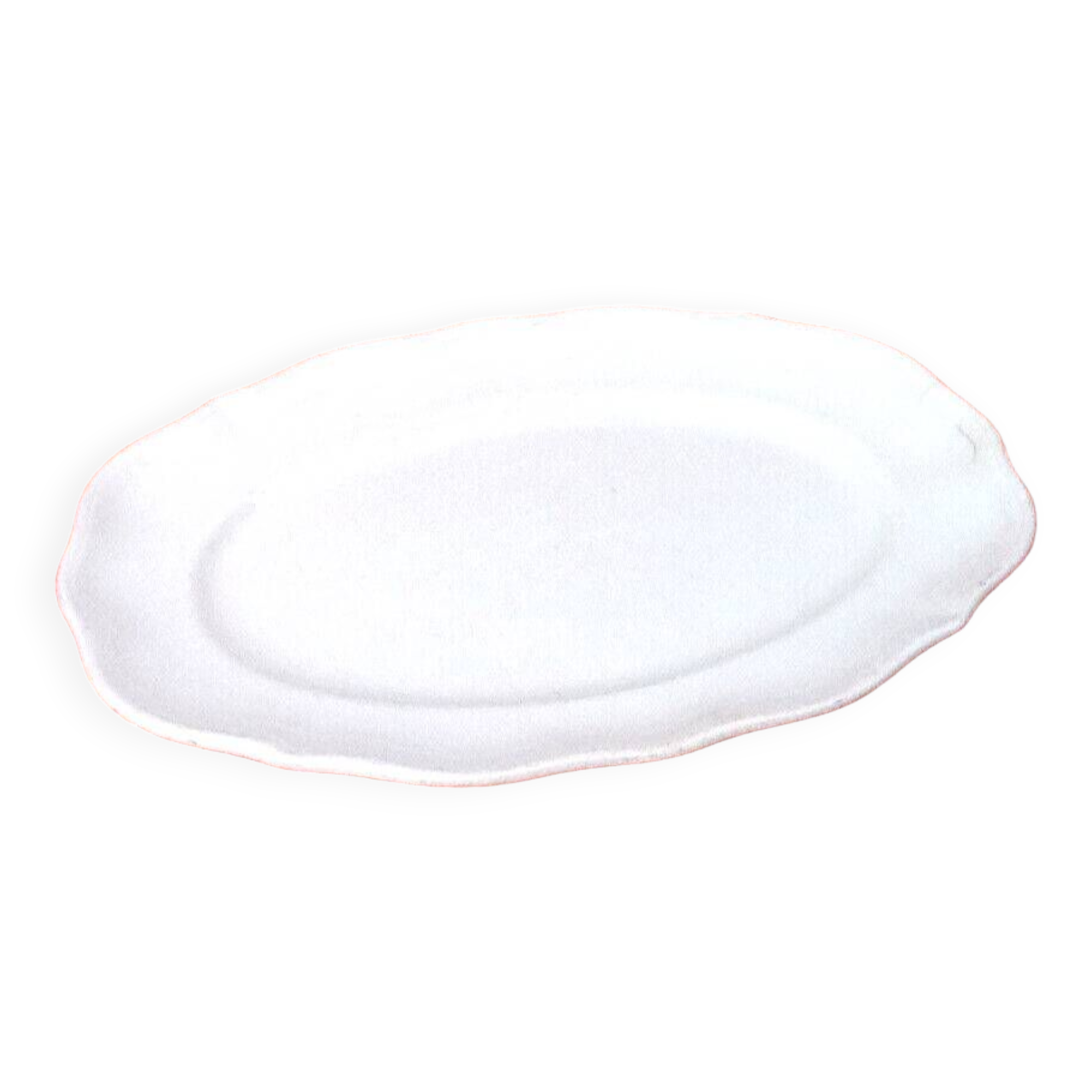 K&G (Keller & Guerin) Half-Porcelaine Lunéville Large polylobed serving dish late 19th century