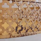 Grocery store display 1950 1960 Paris France perforated sheet metal rigitulle