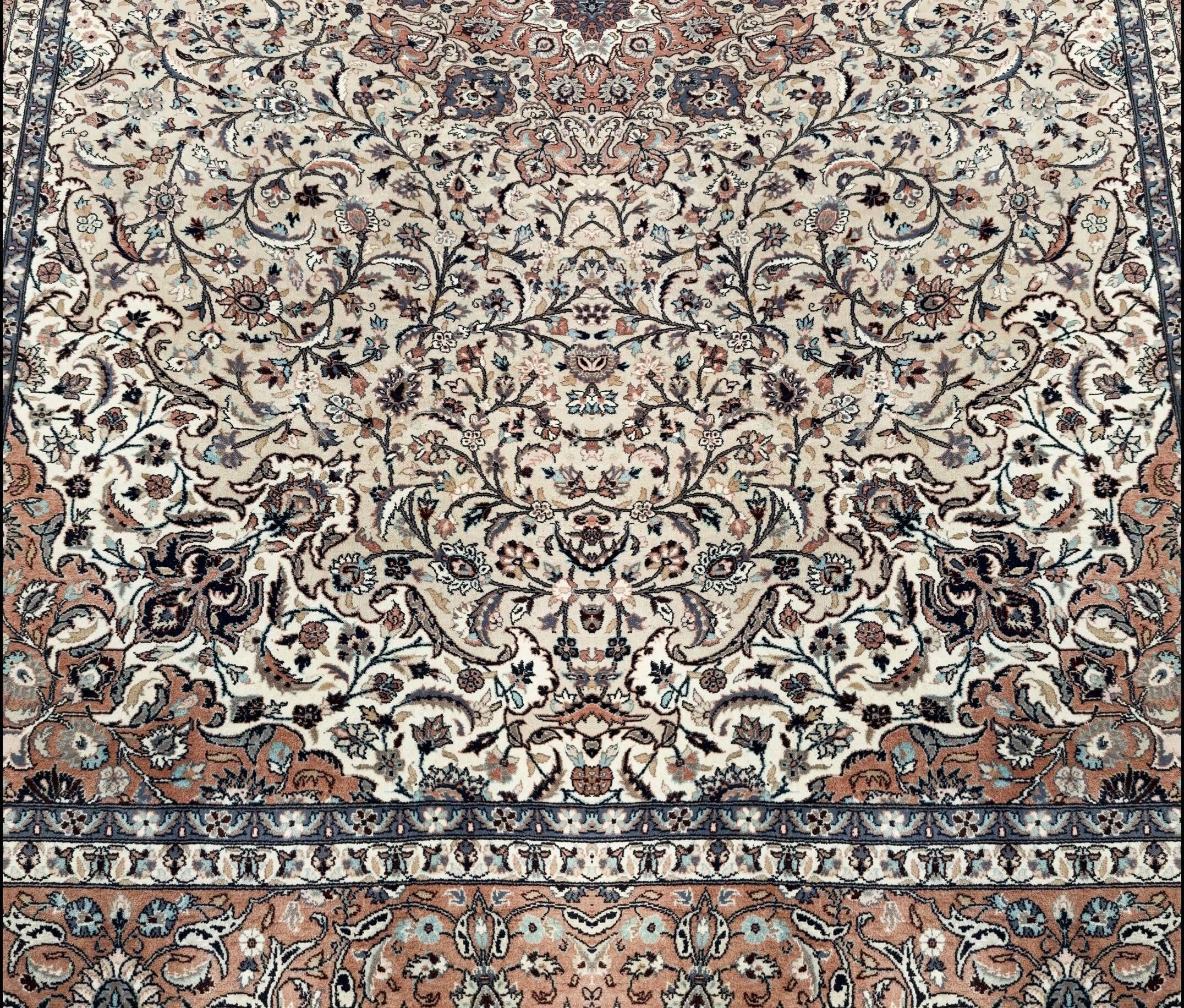 Large persian oriental carpet kashan iran - 275 x 375 cm