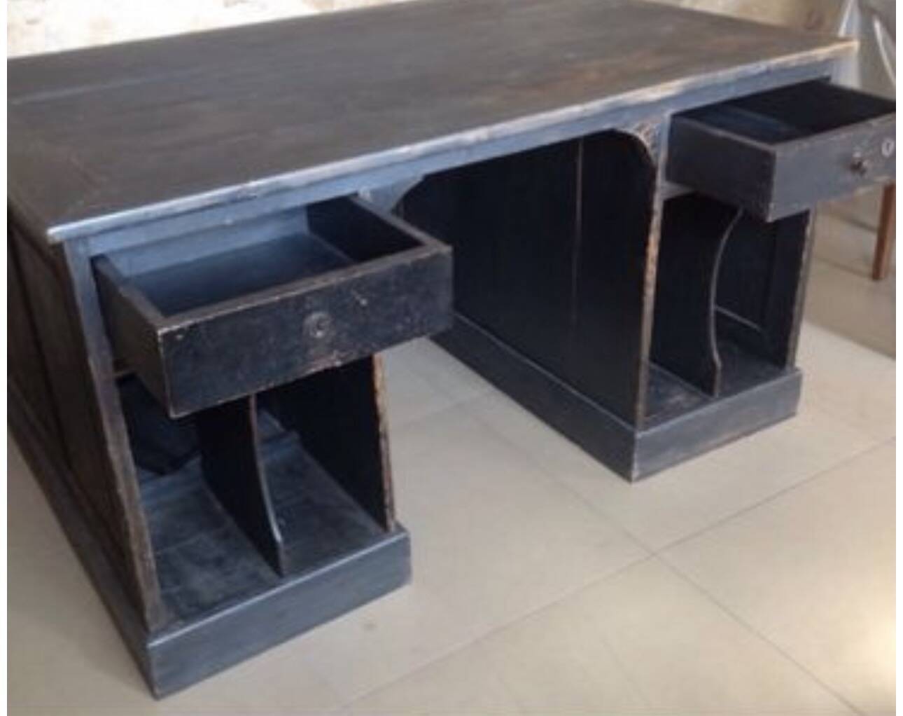 Antique workshop desk