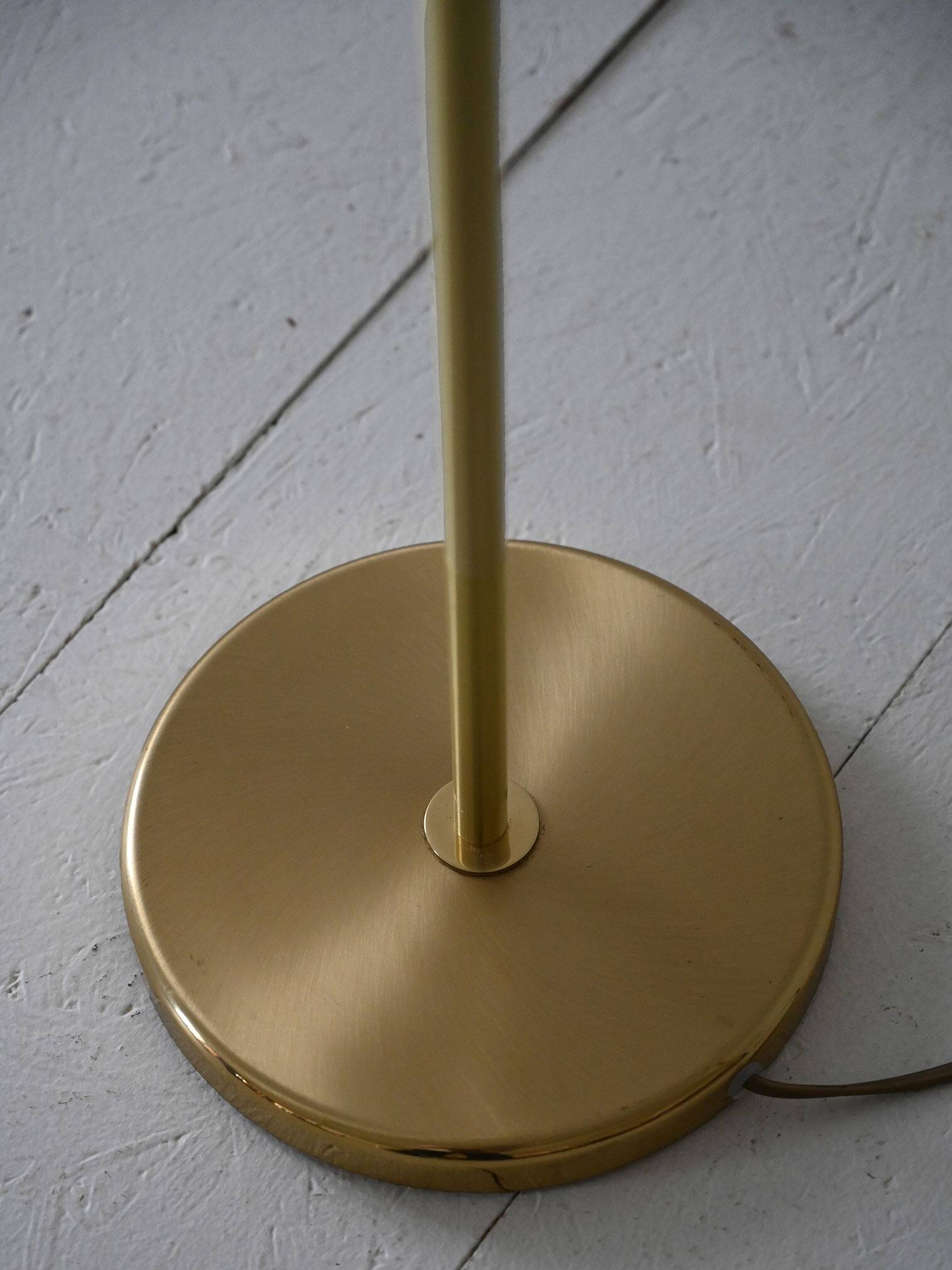 Scandinavian vintage gold floor lamp