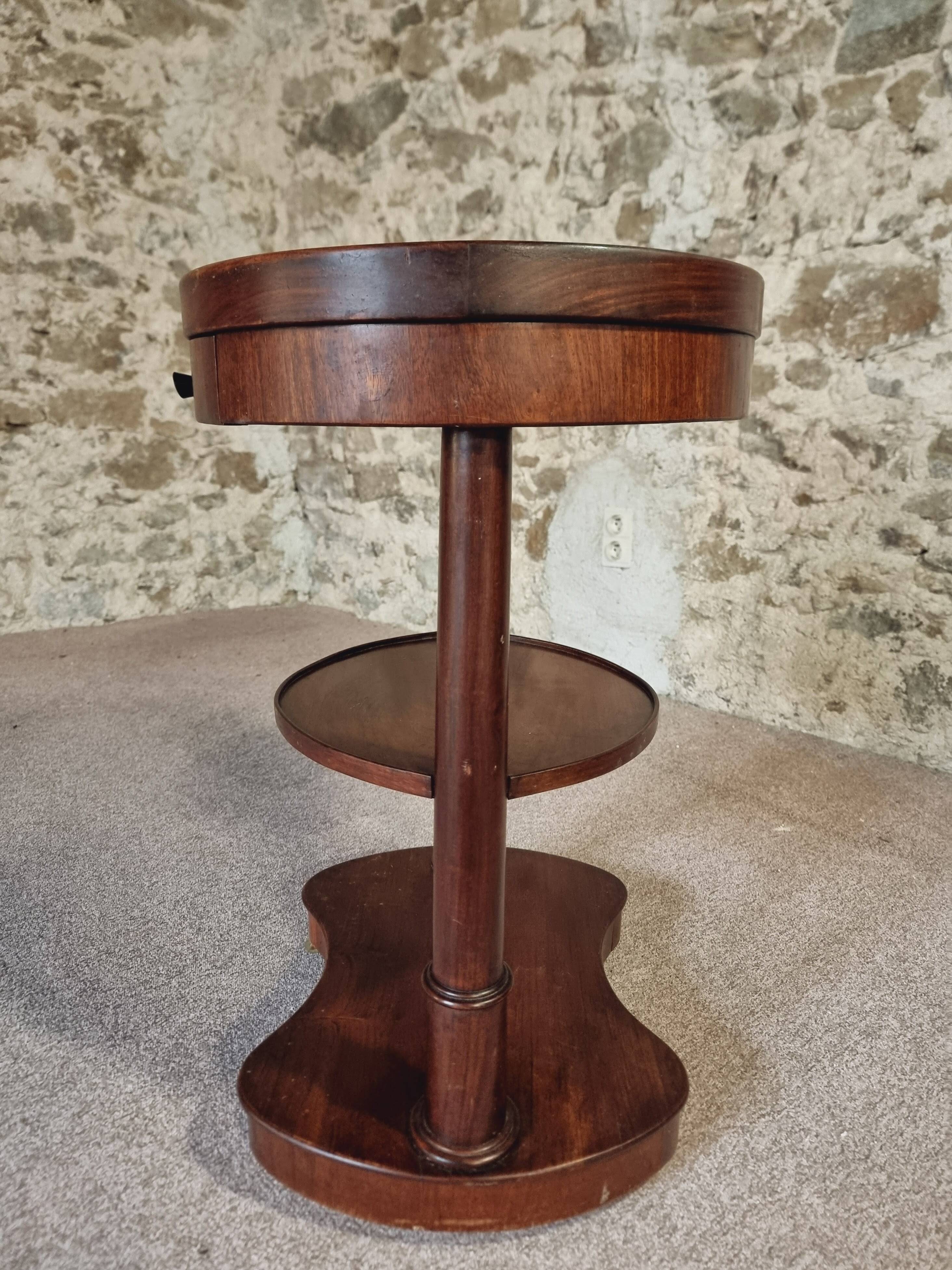 Empire style wooden rolling trolley – France, 1930s