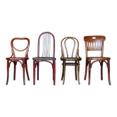 Set de 4 chaises Bistrot Thonet et Mundus 1910 à 1930