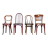 Set de 4 chaises Bistrot Thonet et Mundus 1910 à 1930